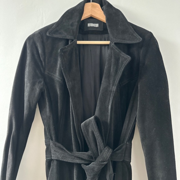 Reformation Suede Trenchcoat - Picture 3 of 3